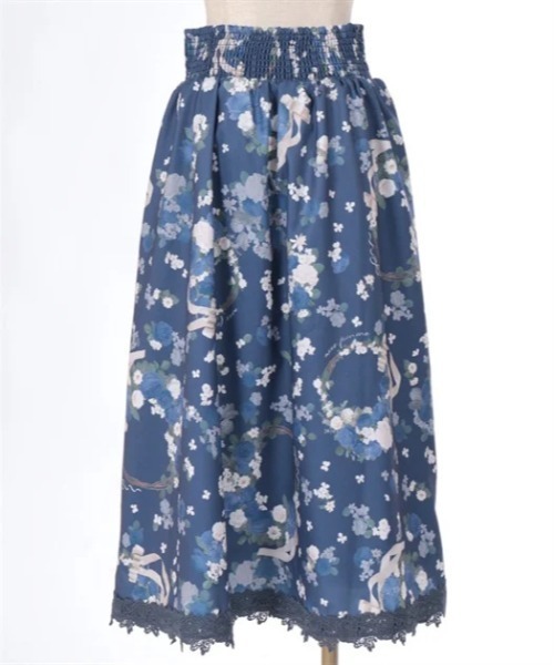 axes femme（アクシーズファム）の「ローズリース柄スカート（スカート・レディース・ブルー/ピンク/グレイッシュベージュ・FREE）」の19枚目の写真