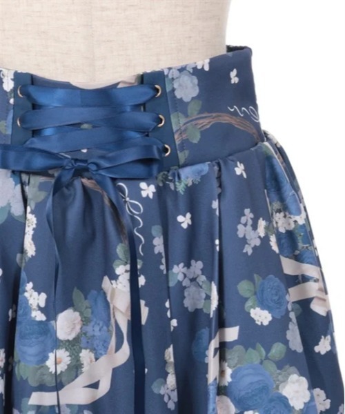 axes femme（アクシーズファム）の「ローズリース柄スカート（スカート・レディース・ブルー/ピンク/グレイッシュベージュ・FREE）」の20枚目の写真