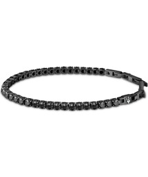 Maserati（マセラティ）の「「Maserati/マセラティ」テニスブレスレット - メンズ  ブラック ジルコン（ブレスレット）」