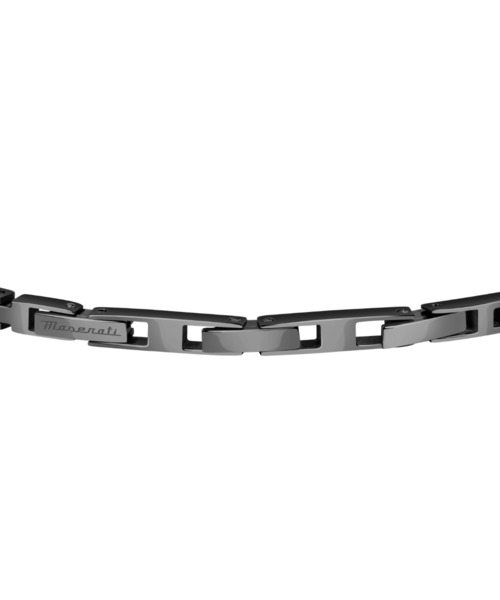 マセラティ テニス - メンズ ブレスレット ブラック＆ローズゴールド
