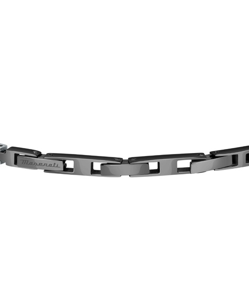 【Maserati正規品】ブレスレット シルバー×ブラック ジルコン石 セール】「Maserati/マセラティ」テニスブレスレット - メンズ