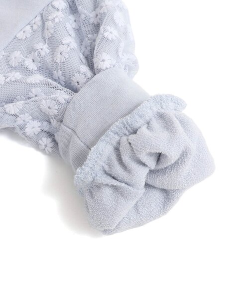 Seraph（セラフ）の「【ジュニア対応】チュールバルーンスリーブトップス（スウェット・キッズ・ピンク/アイボリー/サックスブルー・80/90/100/110/120/130/140）」の11枚目の写真