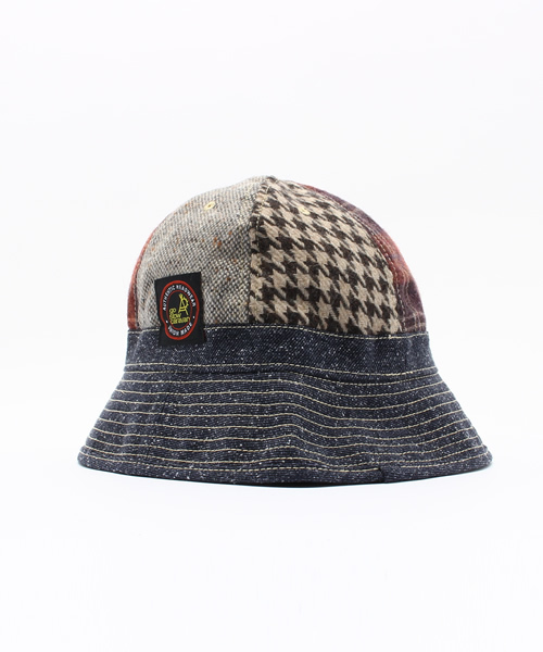 go slow caravan（ゴースローキャラバン）の「LEExGSC MULTI WOOL NEP BELL HAT（ハット・メンズ・ブラウン/ネイビー・FREE）」の3枚目の写真