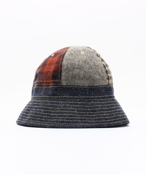 go slow caravan（ゴースローキャラバン）の「LEExGSC MULTI WOOL NEP BELL HAT（ハット・メンズ・ブラウン/ネイビー・FREE）」の4枚目の写真