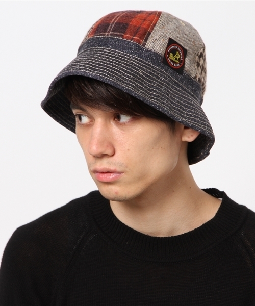 go slow caravan（ゴースローキャラバン）の「LEExGSC MULTI WOOL NEP BELL HAT（ハット・メンズ・ブラウン/ネイビー・FREE）」の11枚目の写真