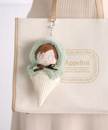 Appel Toi（アペルトワ）の「【10cmぬい推奨サイズ】推し活 ぬいぐるみ ぬい活 ぬい撮り kpopdoll ドール ぬい服 着せ替え 10cmぬい ポンチョ アイス アイスクリーム キーホルダー（その他雑貨）」