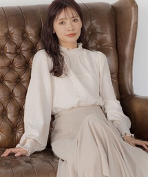 mysty woman | ハイネックシャーリングブラウス2  292375(シャツ/ブラウス)