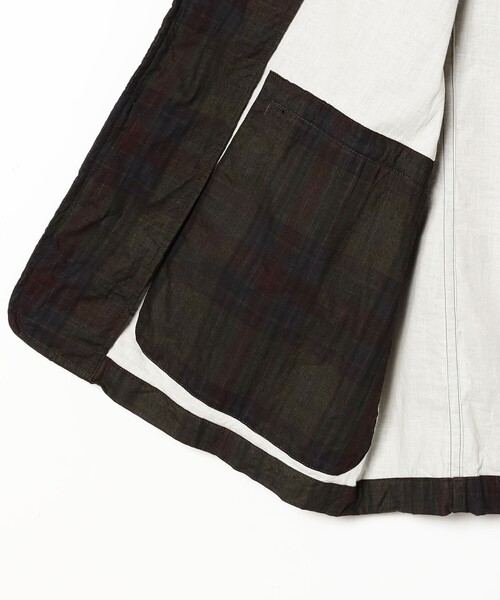 sage de cret(サージュデクレ)の「sage de cret / Dark Madras Check Coverall Jacket(ブルゾン・メンズ・イエロー・L/M/S)」の5枚目の写真