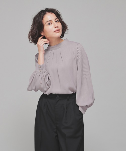 袖プリーツブラウス（シャツ/ブラウス）｜GLACIER lusso（グラシア