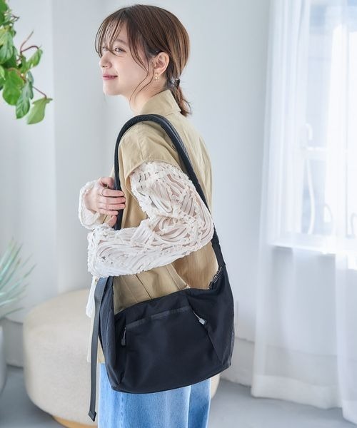 studio CLIP（スタディオクリップ）の「メッシュポケットからだよろこぶショルダー（ショルダーバッグ・レディース・アイボリー/ライトグリーン/ブラック・FREE）」の22枚目の写真