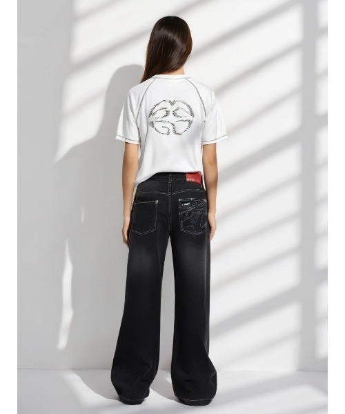 tシャツ 「mahagrid/マハグリッド」 CURVED STITCH TEE/カーブステッチ TEE レディース メンズ mahagrid/マハグリッド』 CURVED STITCH TEE/カーブステッチ TEE