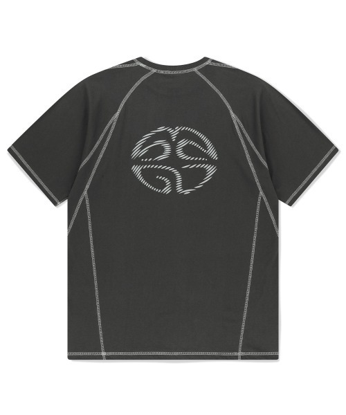 tシャツ 「mahagrid/マハグリッド」 CURVED STITCH TEE/カーブステッチ TEE レディース メンズ mahagrid/マハグリッド』 CURVED STITCH TEE/カーブステッチ TEE