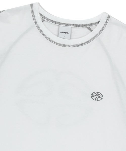 tシャツ 「mahagrid/マハグリッド」 CURVED STITCH TEE/カーブステッチ TEE レディース メンズ mahagrid/マハグリッド』 CURVED STITCH TEE/カーブステッチ TEE