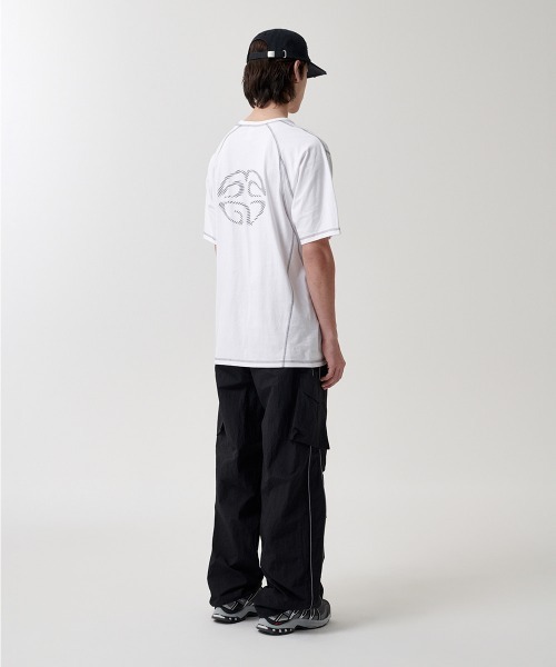 tシャツ 「mahagrid/マハグリッド」 CURVED STITCH TEE/カーブステッチ TEE レディース メンズ mahagrid/マハグリッド』 CURVED STITCH TEE/カーブステッチ TEE