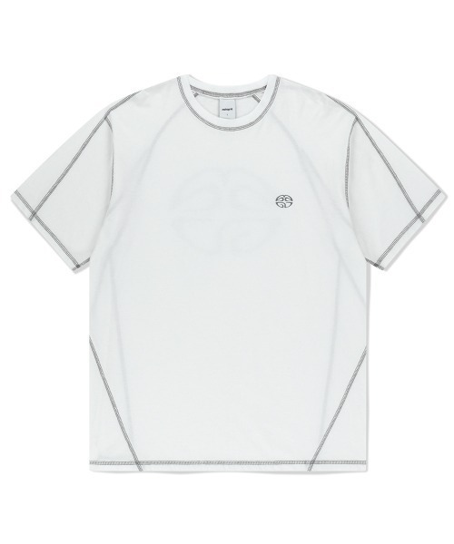 tシャツ 「mahagrid/マハグリッド」 CURVED STITCH TEE/カーブステッチ TEE レディース メンズ mahagrid/マハグリッド』 CURVED STITCH TEE/カーブステッチ TEE