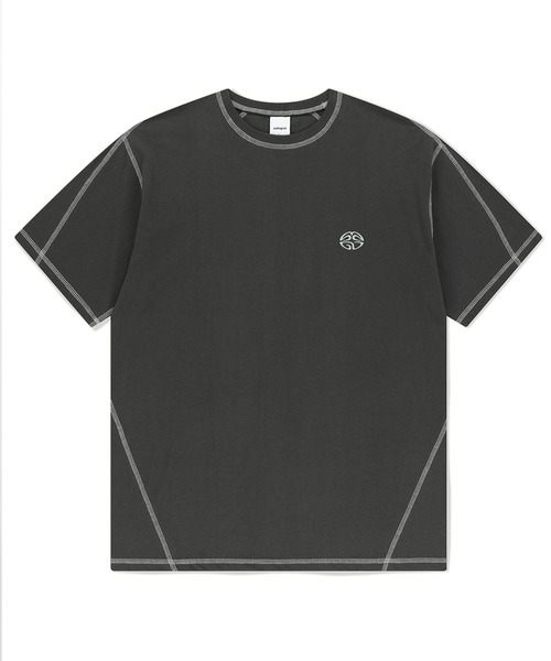 tシャツ 「mahagrid/マハグリッド」 CURVED STITCH TEE/カーブステッチ TEE レディース メンズ mahagrid/マハグリッド』 CURVED STITCH TEE/カーブステッチ TEE
