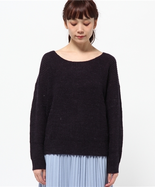 natural stance Libre（ナチュラルスタンスリーブル）の「アルパカ混クルーPO（ニット/セーター・レディース・グレー/ブラウン系その他/ネイビー/ワイン・FREE）」の11枚目の写真
