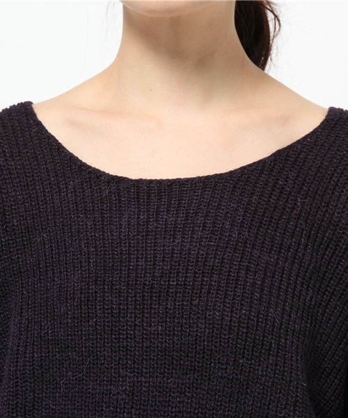 natural stance Libre（ナチュラルスタンスリーブル）の「アルパカ混クルーPO（ニット/セーター・レディース・グレー/ブラウン系その他/ネイビー/ワイン・FREE）」の8枚目の写真