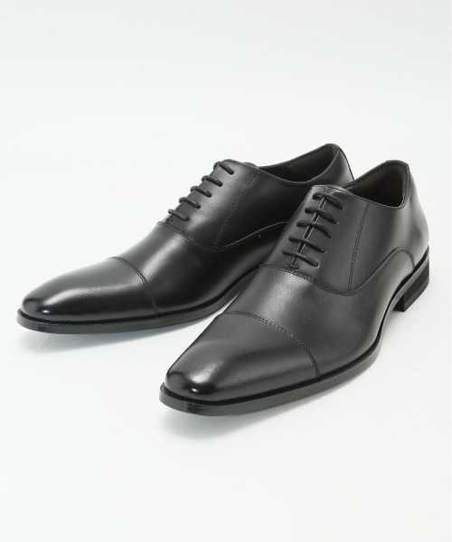 m.f.editorial（エムエフエディトリアル）の「【牛革】m.f.エディトリアル メンズ 内羽根 ストレートチップ ドレスシューズ（ドレスシューズ・メンズ・ブラック/ダークウッド・41/42/43/40）」の2枚目の写真