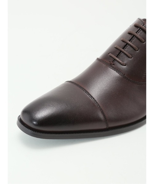 m.f.editorial（エムエフエディトリアル）の「【牛革】m.f.エディトリアル メンズ 内羽根 ストレートチップ ドレスシューズ（ドレスシューズ・メンズ・ブラック/ダークウッド・41/42/43/40）」の10枚目の写真