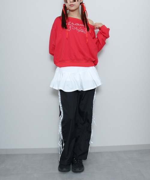 almo(アルモ)の「SK スウェットミニプリーツスカート(se)(スカート・レディース・ホワイト/グレー/ブラック・FREE)」の9枚目の写真
