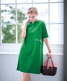 UV冷感サイド刺繍ワンピース
