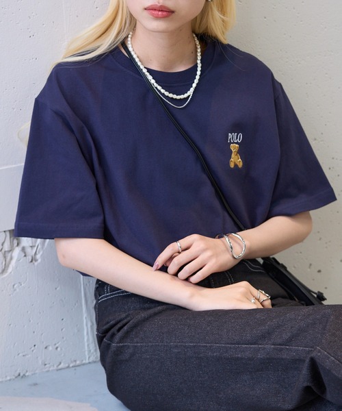 POLO BCS(ポロ ビーシーエス)の「【POLO BCS】ZOZO限定商品 ワンポイントベア Tee(Tシャツ/カットソー・レディース・ホワイト/ピンク/ネイビー/グリーン/ブラック/ダークブラウン・XL/L/M/S/XS)」の21枚目の写真