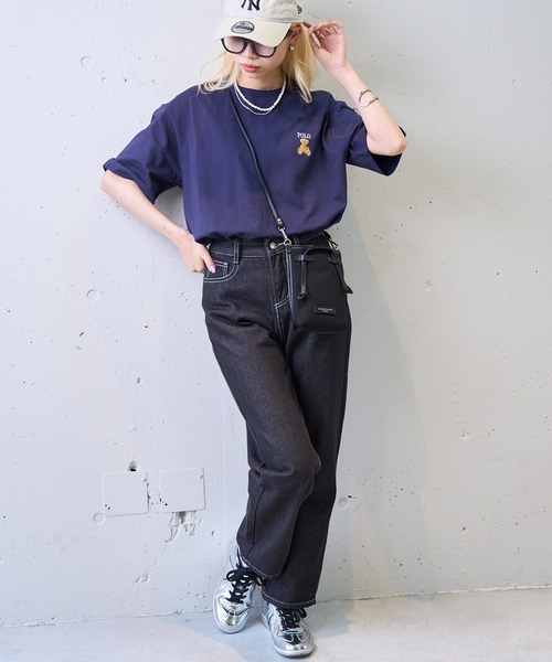 POLO BCS(ポロ ビーシーエス)の「【POLO BCS】ZOZO限定商品 ワンポイントベア Tee(Tシャツ/カットソー・レディース・ホワイト/ピンク/ネイビー/グリーン/ブラック/ダークブラウン・XL/L/M/S/XS)」の19枚目の写真