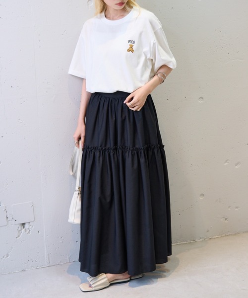 POLO BCS(ポロ ビーシーエス)の「【POLO BCS】ZOZO限定商品 ワンポイントベア Tee(Tシャツ/カットソー・レディース・ホワイト/ピンク/ネイビー/グリーン/ブラック/ダークブラウン・XL/L/M/S/XS)」の9枚目の写真