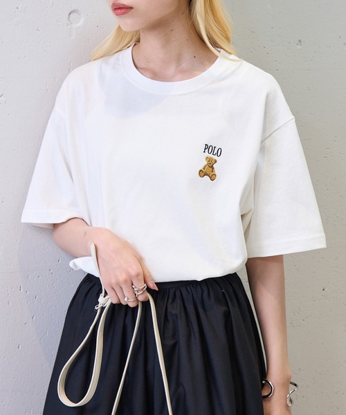 POLO BCS(ポロ ビーシーエス)の「【POLO BCS】ZOZO限定商品 ワンポイントベア Tee(Tシャツ/カットソー・レディース・ホワイト/ピンク/ネイビー/グリーン/ブラック/ダークブラウン・XL/L/M/S/XS)」の12枚目の写真
