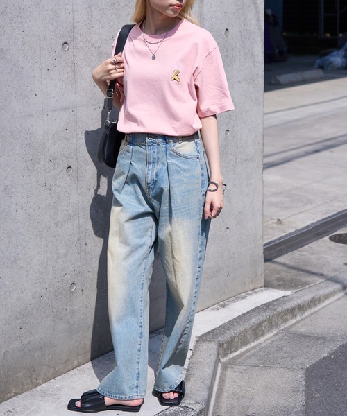 POLO BCS(ポロ ビーシーエス)の「【POLO BCS】ZOZO限定商品 ワンポイントベア Tee(Tシャツ/カットソー・レディース・ホワイト/ピンク/ネイビー/グリーン/ブラック/ダークブラウン・XL/L/M/S/XS)」の15枚目の写真