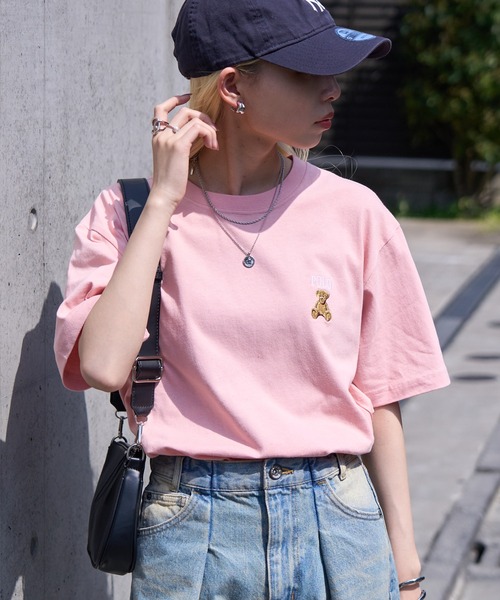 POLO BCS(ポロ ビーシーエス)の「【POLO BCS】ZOZO限定商品 ワンポイントベア Tee(Tシャツ/カットソー・レディース・ホワイト/ピンク/ネイビー/グリーン/ブラック/ダークブラウン・XL/L/M/S/XS)」の16枚目の写真