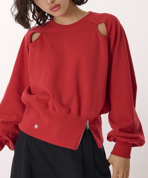 トレーナー スウェット zip slit sweatshirt / ジップスリットスウェット レディース zip slit sweatshirt / ジップスリットスウェット（スウェット
