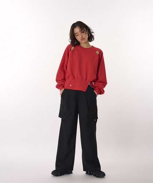 トレーナー スウェット zip slit sweatshirt / ジップスリットスウェット レディース zip slit sweatshirt / ジップスリットスウェット（スウェット
