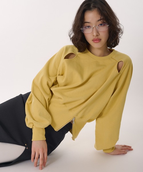トレーナー スウェット zip slit sweatshirt / ジップスリットスウェット レディース zip slit sweatshirt / ジップスリットスウェット（スウェット