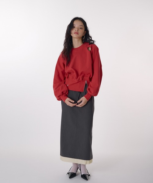 トレーナー スウェット zip slit sweatshirt / ジップスリットスウェット レディース zip slit sweatshirt / ジップスリットスウェット（スウェット