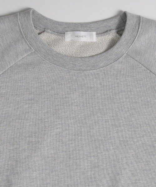 MUHET(ミュエータ)の「zip slit sweatshirt / ジップスリットスウェット(スウェット・レディース・杢グレー/レッド/イエロー・FREE)」の5枚目の写真