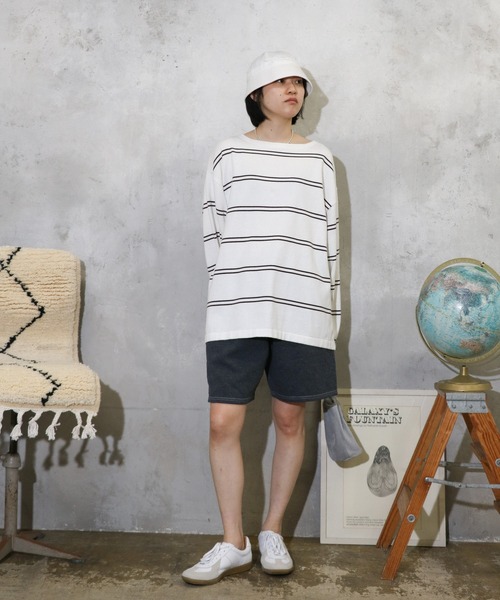 JERZEES(ジャージーズ)の「JERZEES / ジャージーズ UNISEX GARMENT DYE SWEAT SHORTS ガーメントダイ スウェットショートパンツ ユニセックス(その他パンツ・メンズ・クリーム/ブラウン/ライトグリーン/ターコイズブルー/オレンジ/チャコールグレー・LARGE/MEDIUM/X-LARGE)」の2枚目の写真