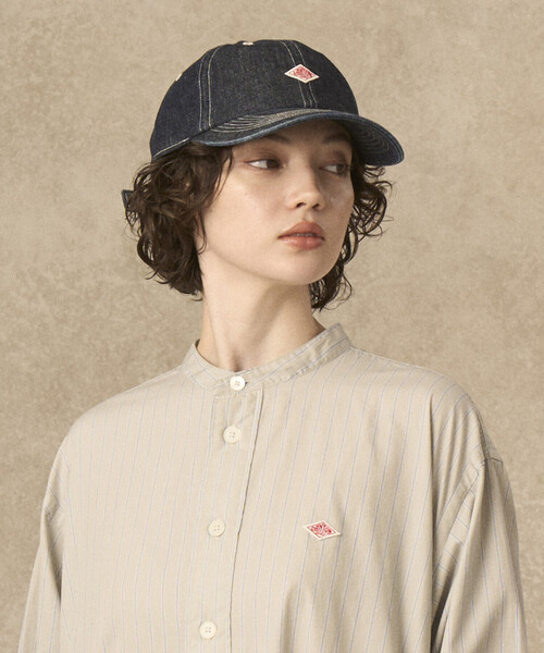 DANTON(ダントン)の「DENIM 6PANEL CAP(キャップ・レディース・インディゴブルー/ブルー系その他/ブラック・F)」の5枚目の写真