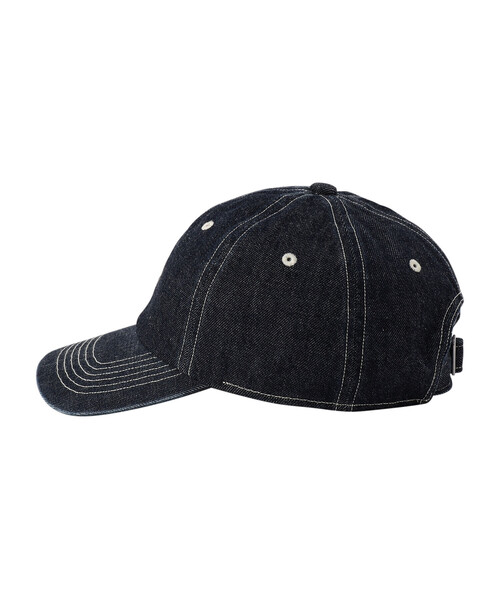 DANTON(ダントン)の「DENIM 6PANEL CAP(キャップ・レディース・インディゴブルー/ブルー系その他/ブラック・F)」の6枚目の写真