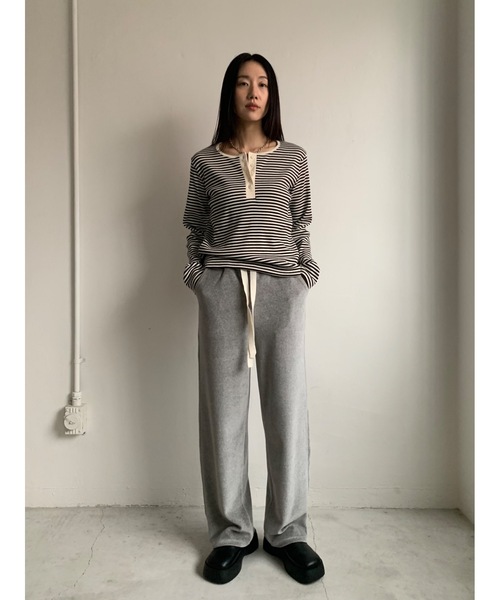 テンダーロイン　ボーダーヘンリーネック 2枚セット 6035fe688ef081a3a526e76dce21a5