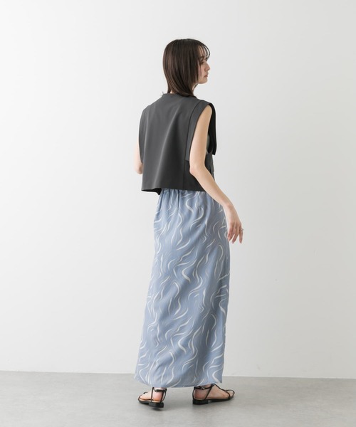 SENSE OF PLACE by URBAN RESEARCH（センスオブプレイスバイアーバンリサーチ）の「マーブルパターンナロースカート（スカート・レディース・パープル系その他/ホワイト系その他/ブルー系その他・SMALL/MEDIUM）」の16枚目の写真