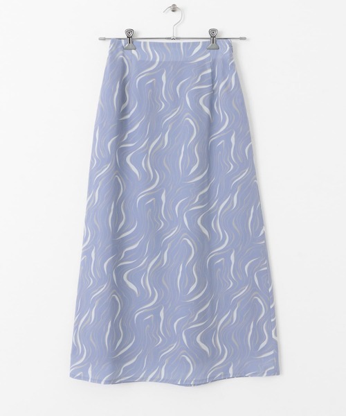 SENSE OF PLACE by URBAN RESEARCH（センスオブプレイスバイアーバンリサーチ）の「マーブルパターンナロースカート（スカート・レディース・パープル系その他/ホワイト系その他/ブルー系その他・SMALL/MEDIUM）」の19枚目の写真