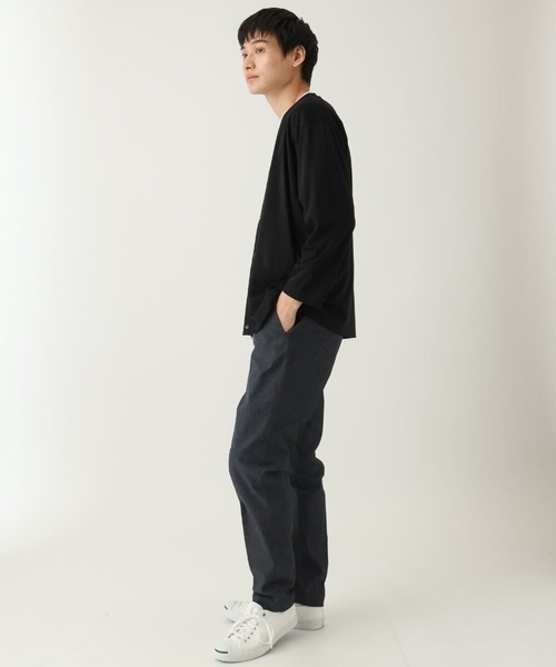 a.v.v（アーヴェヴェ）の「【洗濯機で洗える】スマートストレッチスラックス(スマートシリーズ）（その他パンツ・メンズ・ブラック/ネイビー・44/50/48/46）」の5枚目の写真