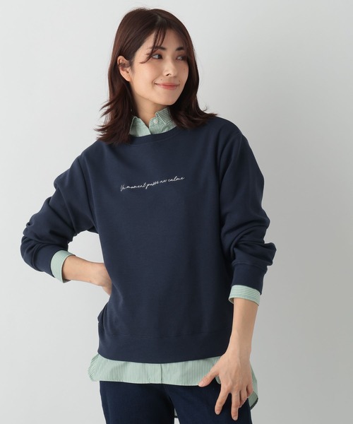 FOUND GOOD(ファウンドグッド)の「ポンチロゴシシュウPOLS(その他トップス・レディース・ブルー系2/ホワイト系5/ネイビー/ベージュ・L/M/S)」の3枚目の写真