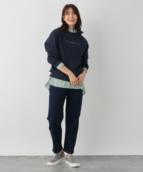 FOUND GOOD(ファウンドグッド)の「ポンチロゴシシュウPOLS(その他トップス・レディース・ブルー系2/ホワイト系5/ネイビー/ベージュ・L/M/S)」の9枚目の写真