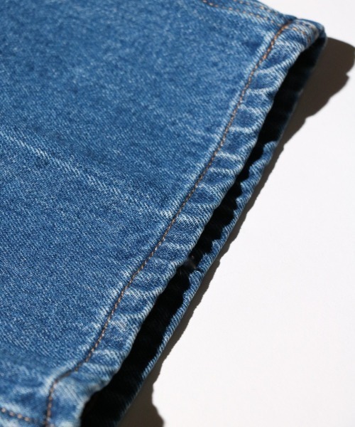 GUNG HO（ガンホー）の「GUNG HO / ガンホー DENIM BOOTS CUT PANTS ブーツカット フレアデニム ユーズド加工 ケミカルウォッシュ（デニムパンツ・メンズ・ブラック系1/ブルー/ブラック/ライトブルー・MEDIUM/LARGE/X-LARGE/SMALL）」の8枚目の写真