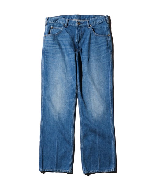 GUNG HO（ガンホー）の「GUNG HO / ガンホー DENIM BOOTS CUT PANTS ブーツカット フレアデニム ユーズド加工 ケミカルウォッシュ（デニムパンツ・メンズ・ブラック系1/ブルー/ブラック/ライトブルー・MEDIUM/LARGE/X-LARGE/SMALL）」の13枚目の写真