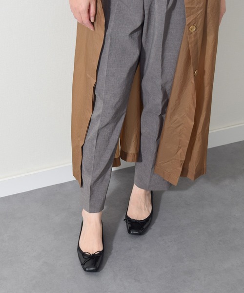 inter-chaussures（インターショシュール）の「【INTER-CHAUSSURES】リボン付きスクエアフラットパンプス(I51508)（パンプス・レディース・シルバー/ブラック/アイボリー/ゴールド・35/36/37/38/39）」の17枚目の写真