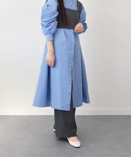 inter-chaussures（インターショシュール）の「【INTER-CHAUSSURES】リボン付きスクエアフラットパンプス(I51508)（パンプス・レディース・シルバー/ブラック/アイボリー/ゴールド・35/36/37/38/39）」の12枚目の写真